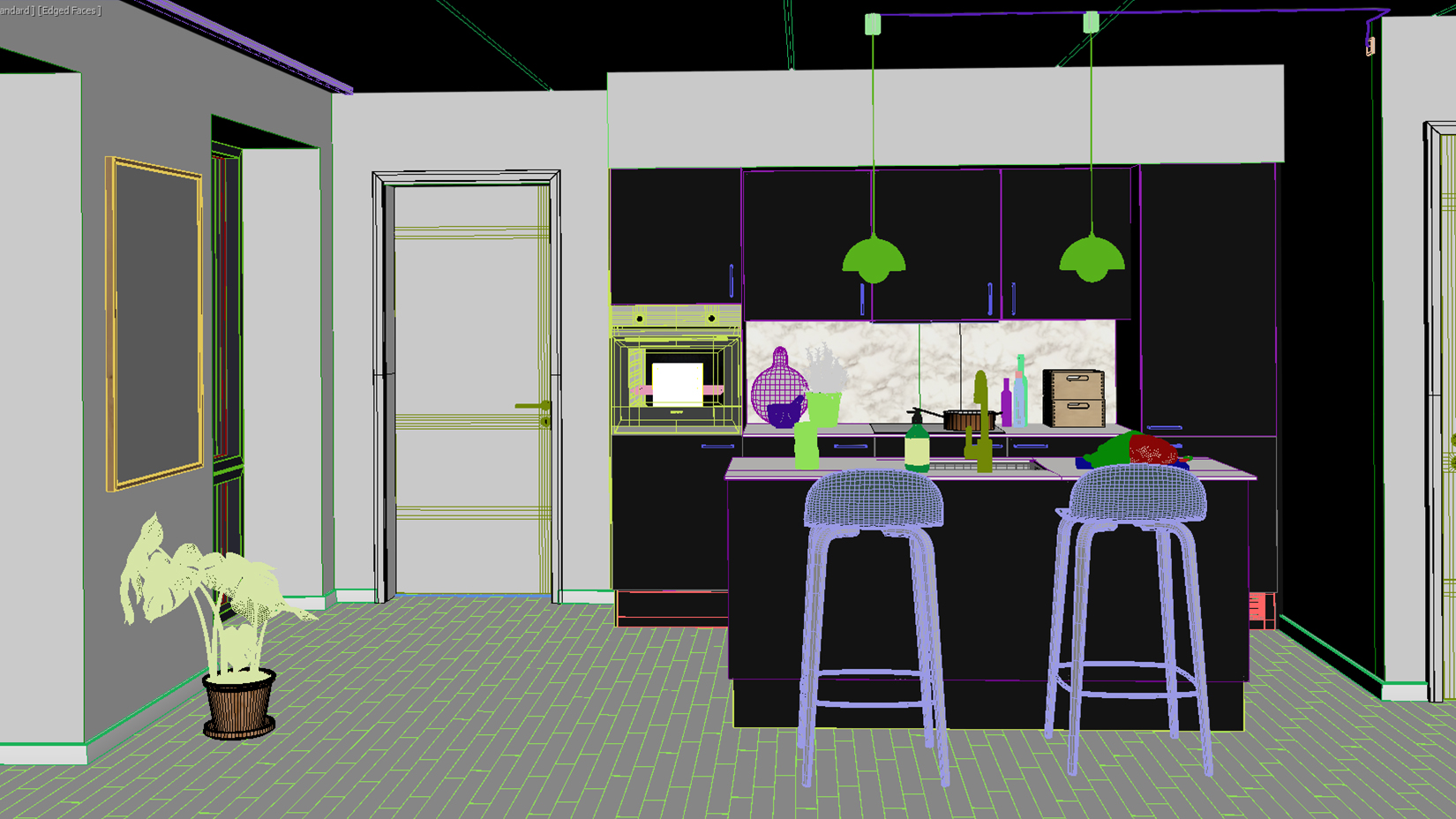 3d Interior Rendering Services - Before Rendering
